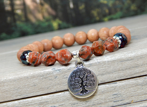 tree of life bracelet nature jewelry