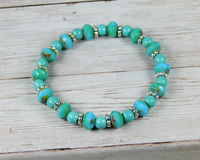 light blue bracelet for women gift for hippie friend