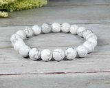 white beaded bracelet for women