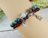 spiritual bracelet angel wing remembrance jewelry