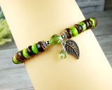 nature bracelets for women leaf charm jewelry