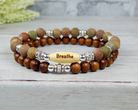 stacked yoga bracelets gemstone jewelry for women