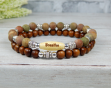 stacked yoga bracelets gemstone jewelry for women