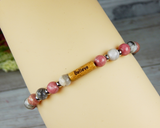 word jewelry yoga breathe bracelet gift for yogi