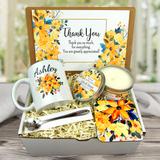 Thank You Gift Basket with Personalized Mug To Send