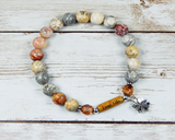 handmade gemstone bracelet for women yoga jewelry